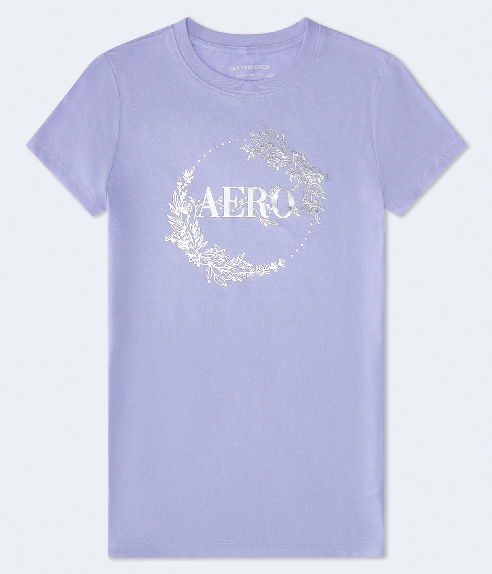 Aero Floral Circle Foil Graphic Tee