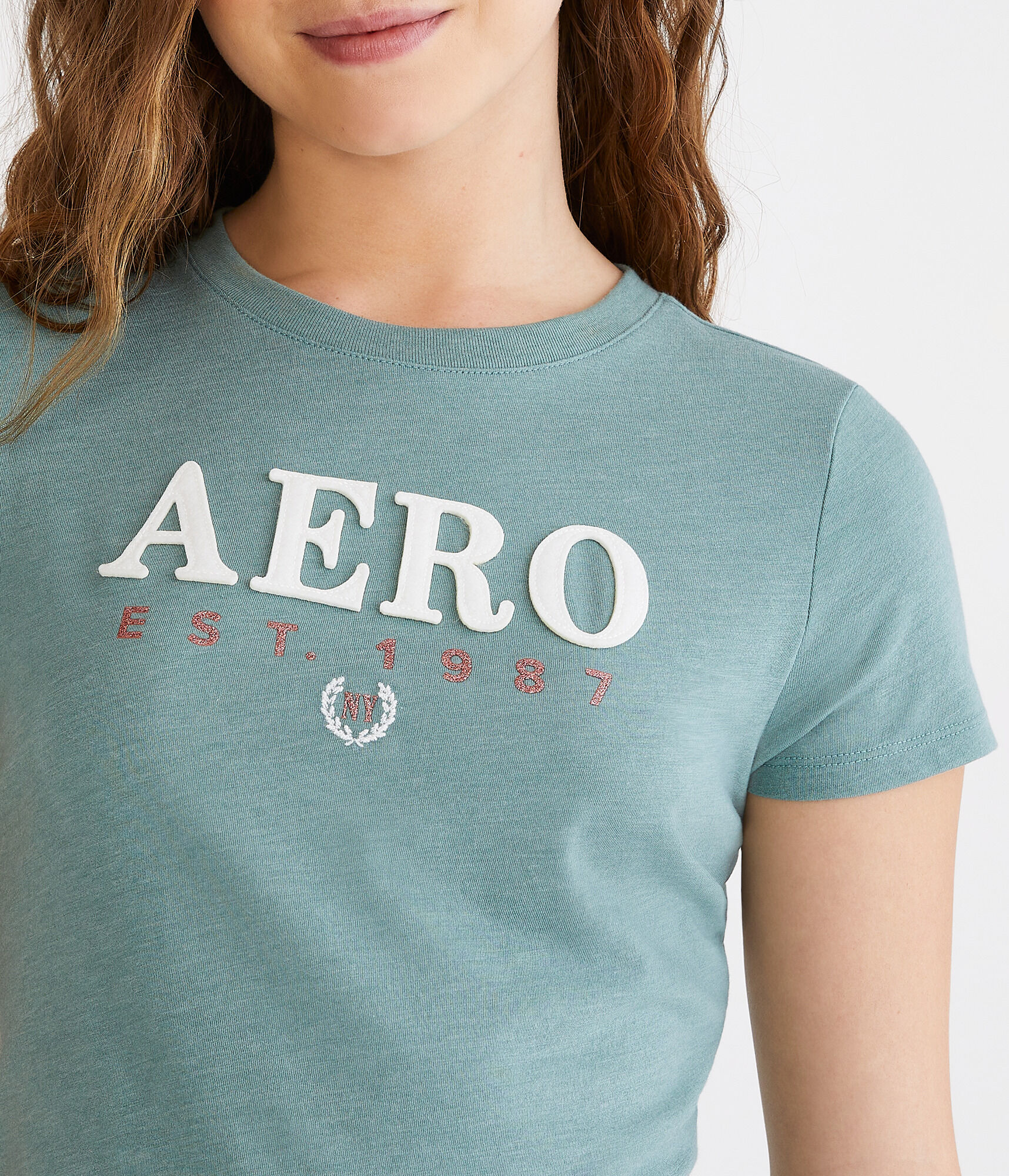 Aeropostale 1987 Appliqu&eacute; Graphic Tee