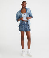 Lace Square-Neck Crop Top