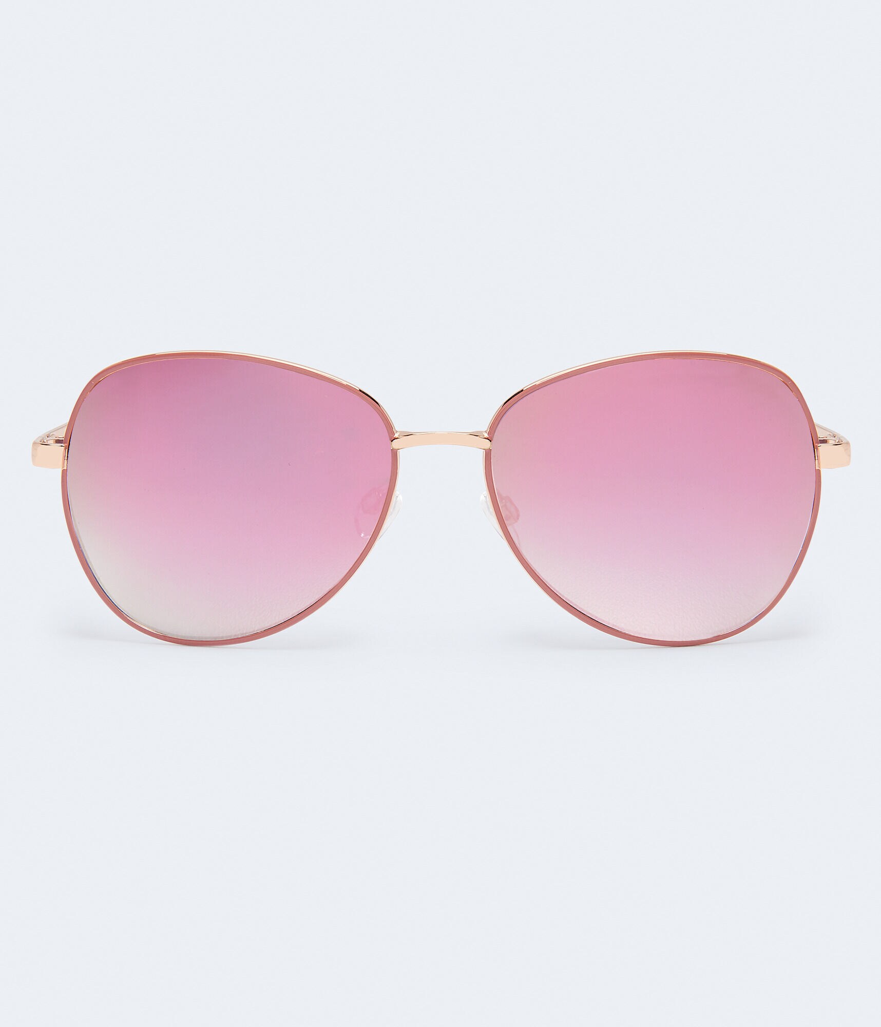 Tonal Mirrored Lens Butterfly Sunglasses