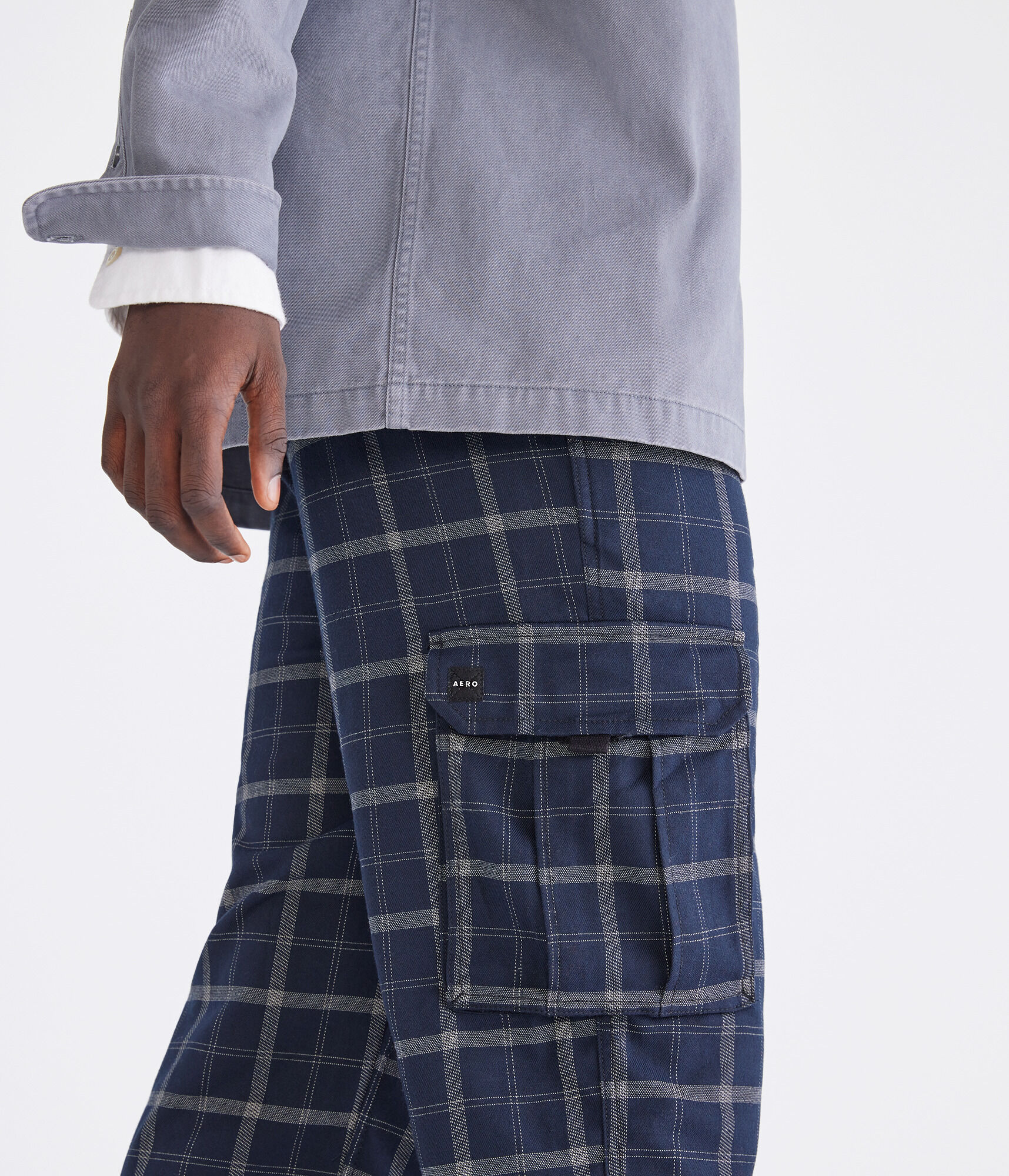 Plaid Baggy Cargo Pants