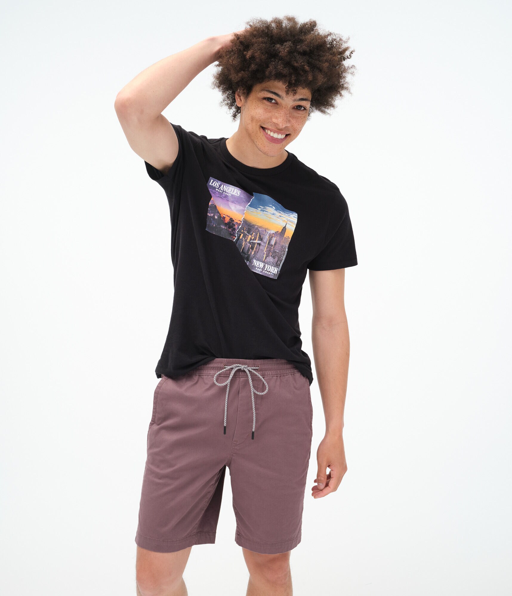 New York Los Angeles Graphic Tee