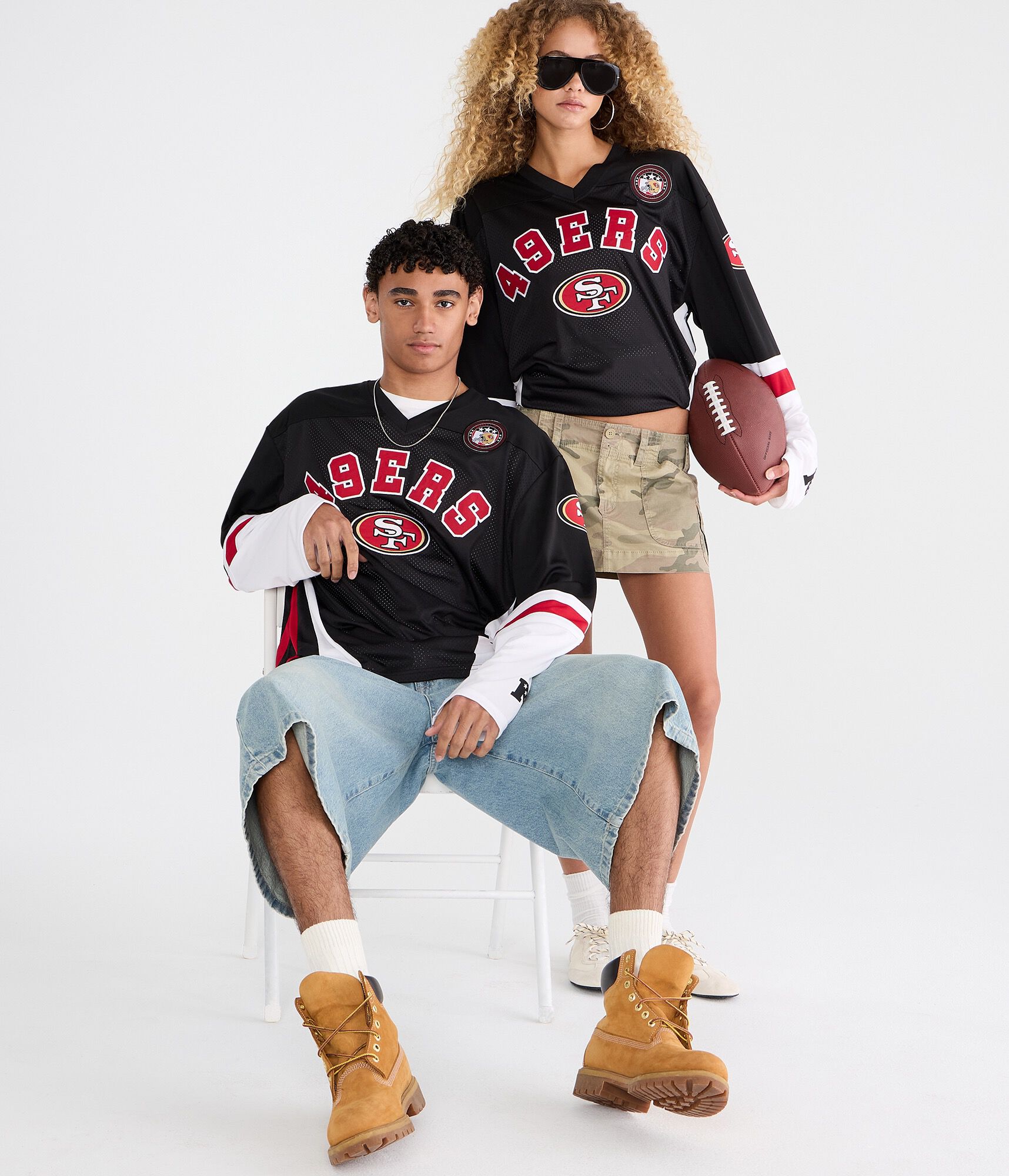 Long Sleeve San Francisco 49ers Mesh Top