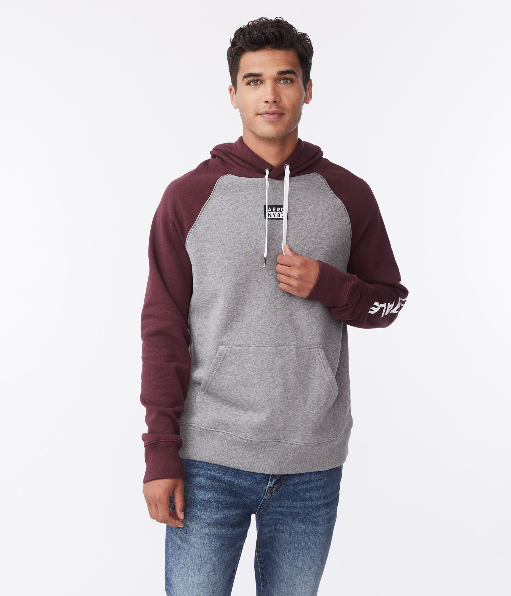 light blue aeropostale hoodie