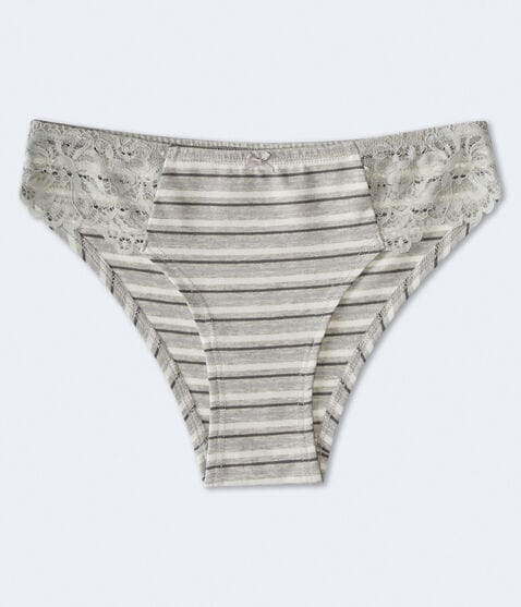 Striped Side-Lace Hipster Striped Side-Lace Hipster