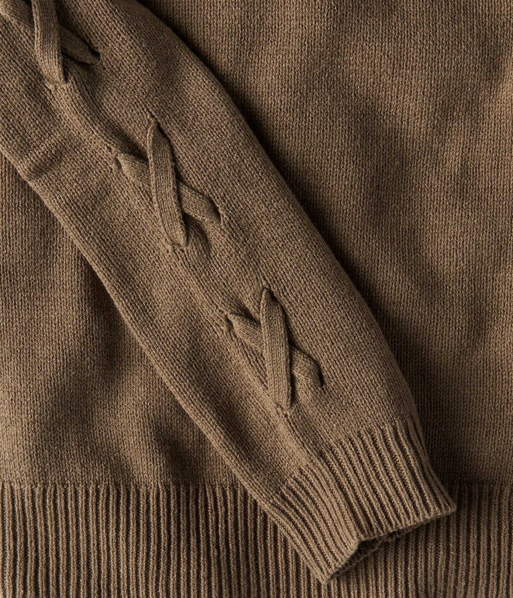 Lace-Up Cold-Shoulder Sweater