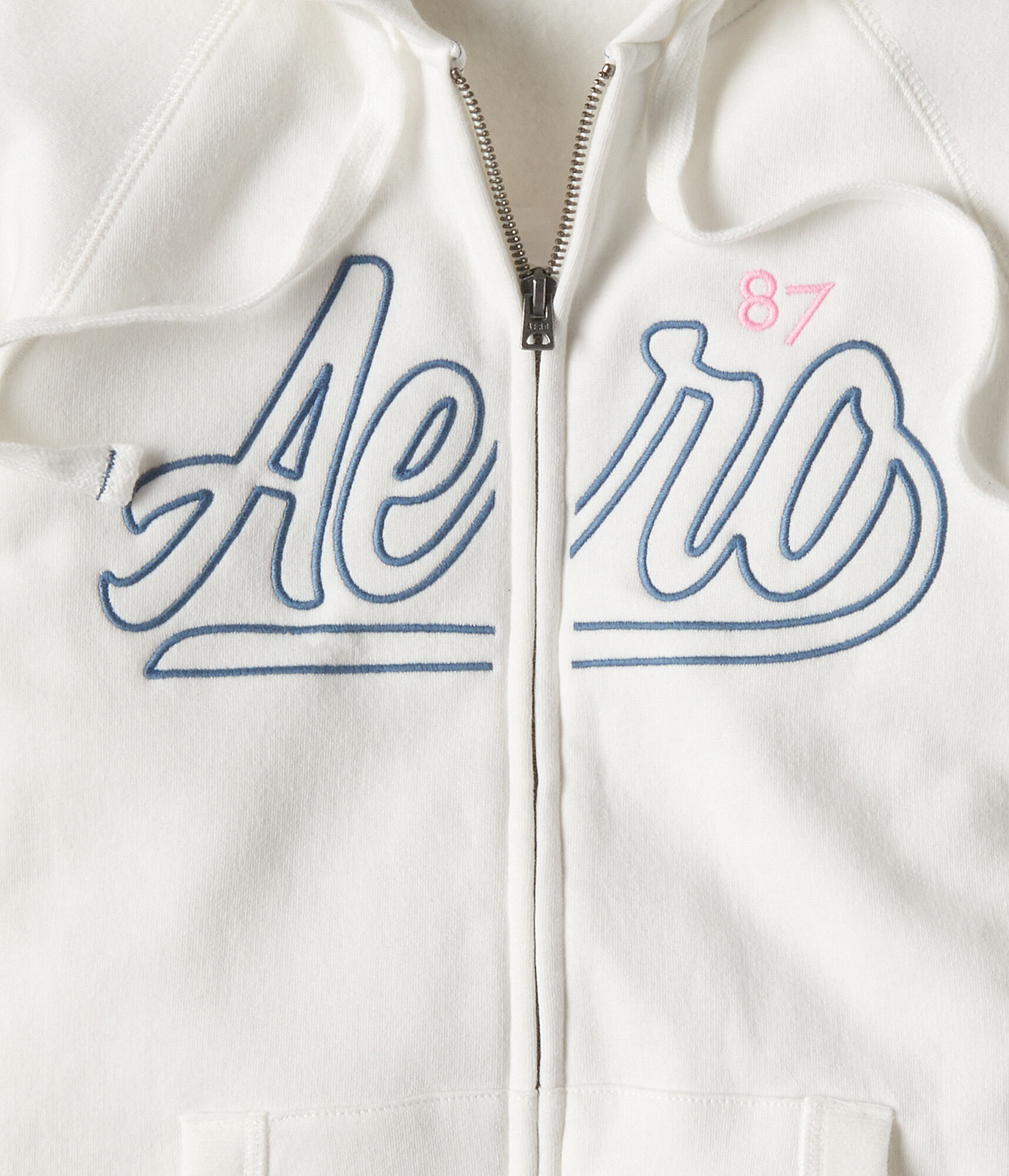 Aero Script Zip-Front Hoodie