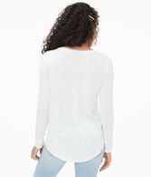 Long Sleeve Seriously Soft Floral Embroidered Crew Tee