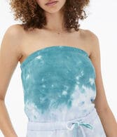 Tie-Dye Strapless Romper