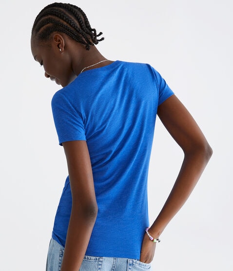 Aero West Coast Circle Appliqué Graphic Tee Aero West Coast Circle Appliqué Graphic Tee
