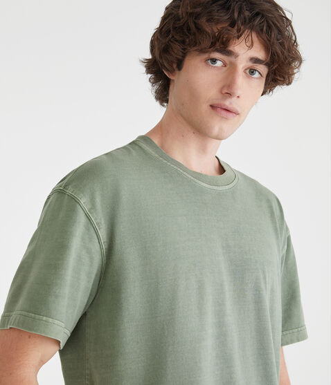 Washed Boxy Fit Crew Tee Washed Boxy Fit Crew Tee