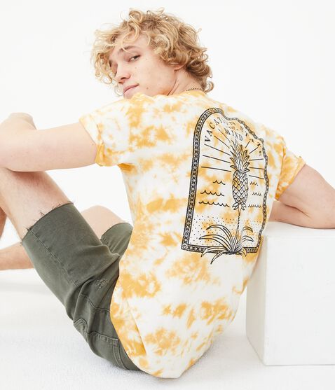 Pineapple Vacation Tie-Dye Graphic Tee