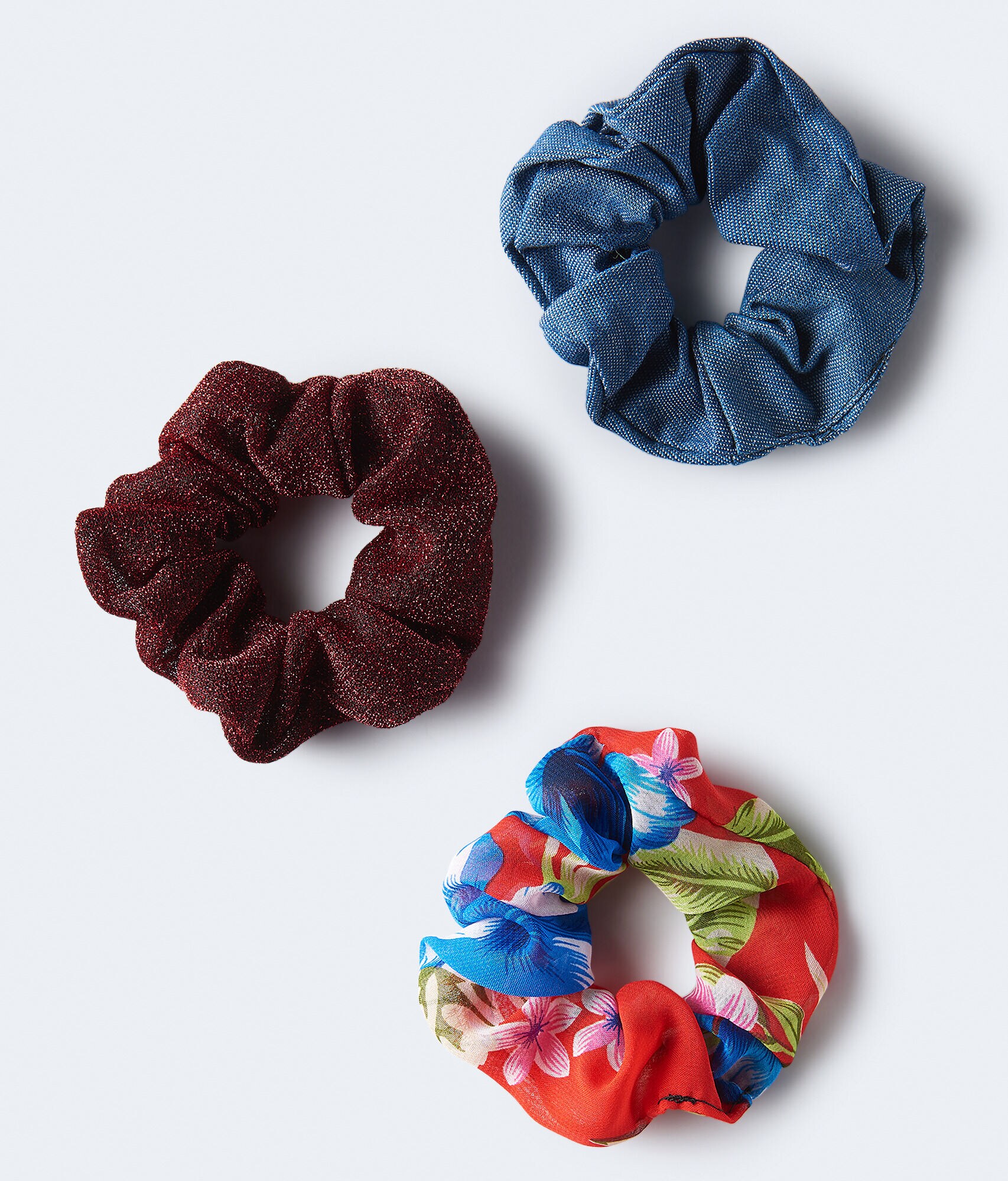 Metallic Scrunchie 3-Pack***