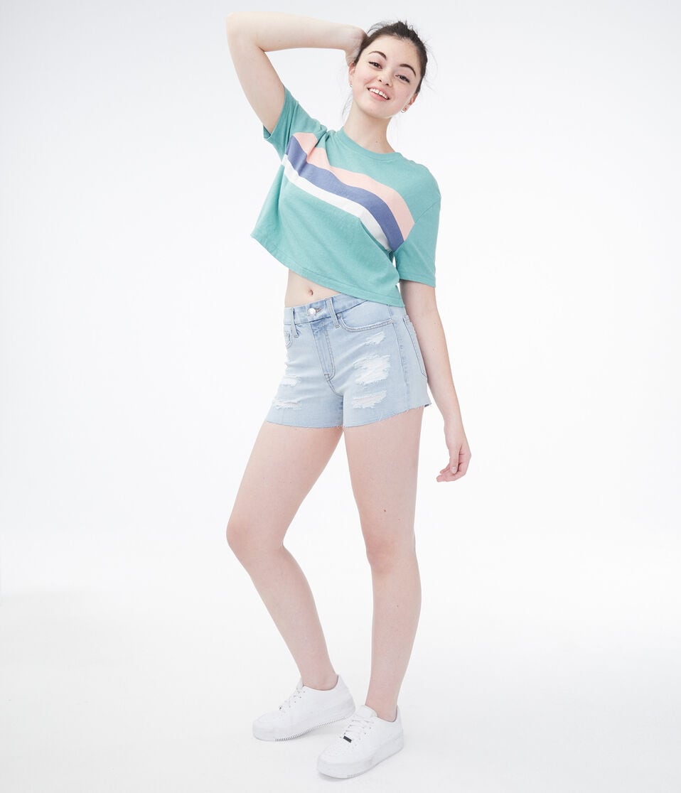 Premium Seriously Stretchy High-Rise Curvy Denim Midi Shorts