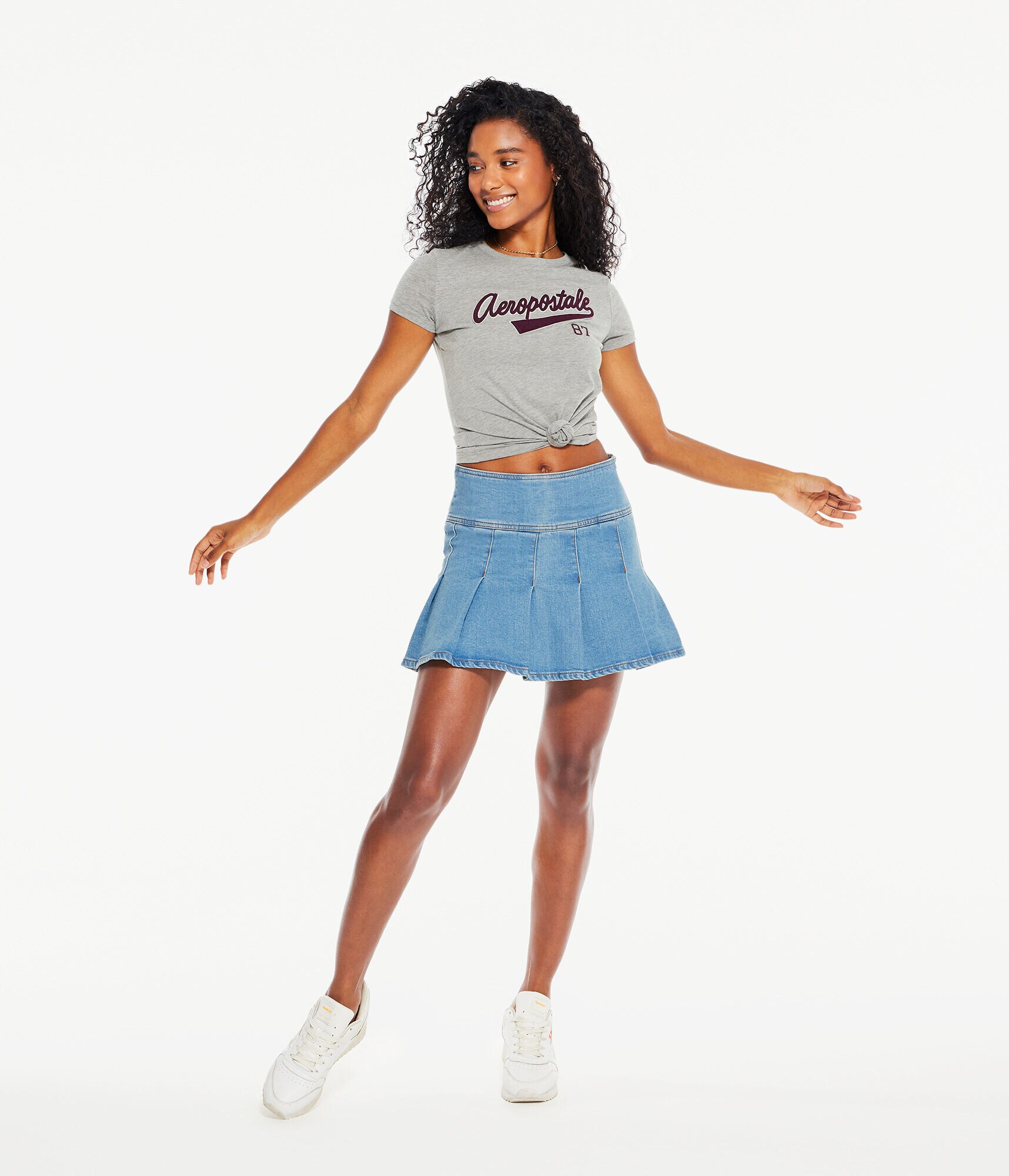 Aeropostale 87 Script Appliqu&eacute; Graphic Tee
