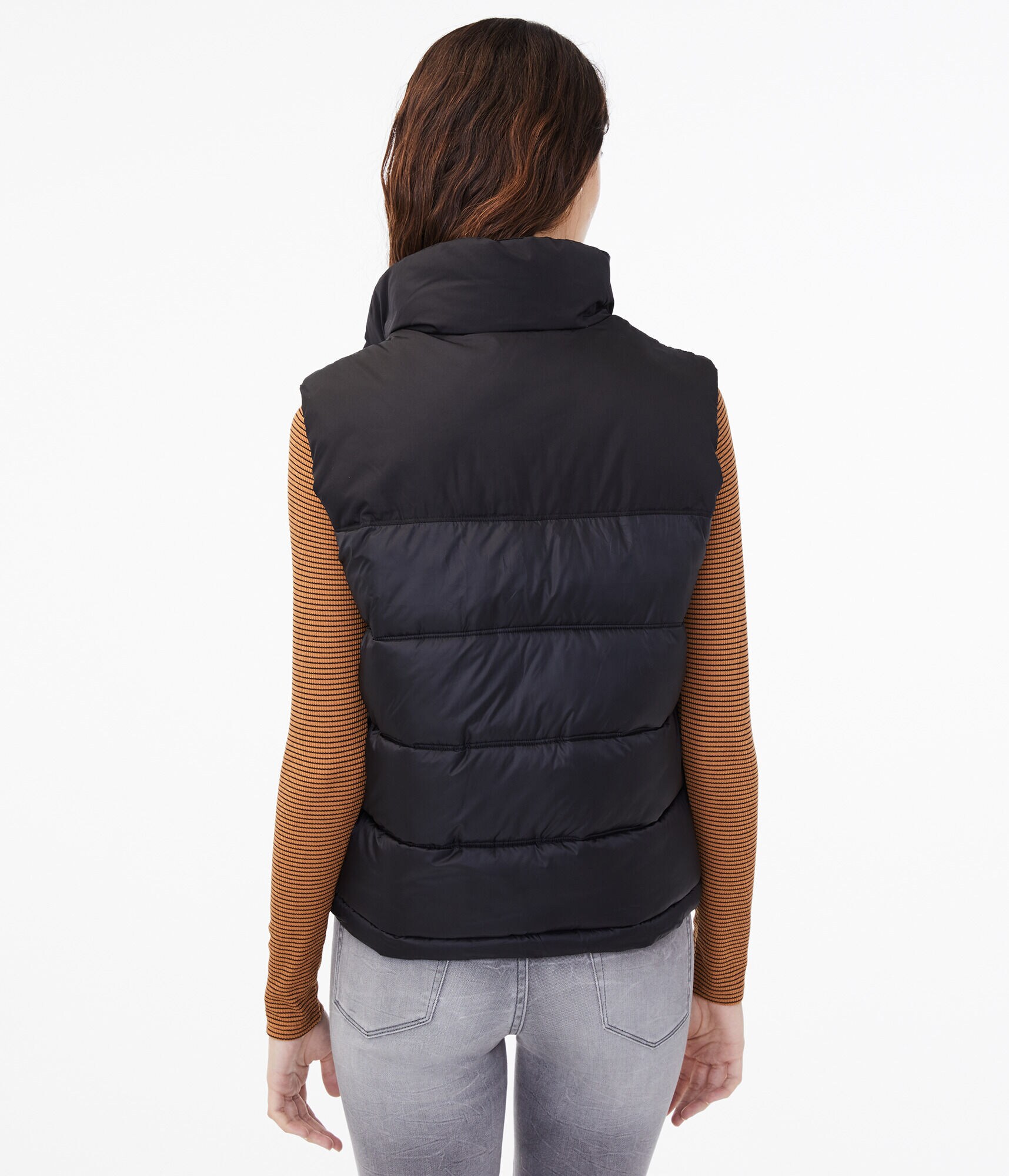 Horizontal Quilted Puffer Vest