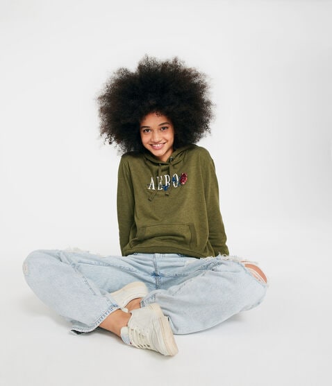 Aero Rose Pullover Hoodie