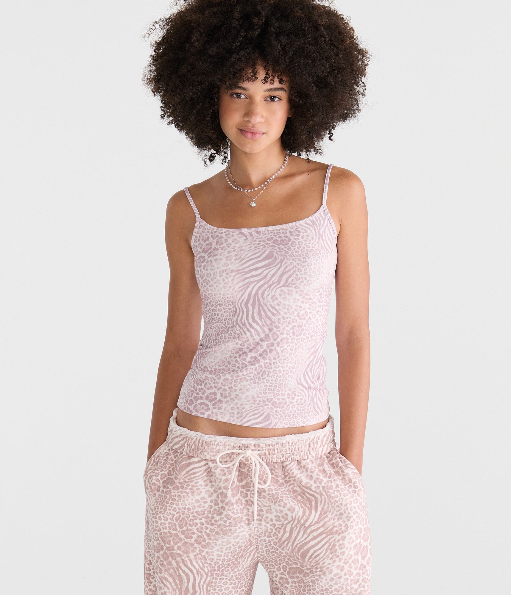Buttery Soft Animal Print Square-Neck Cami