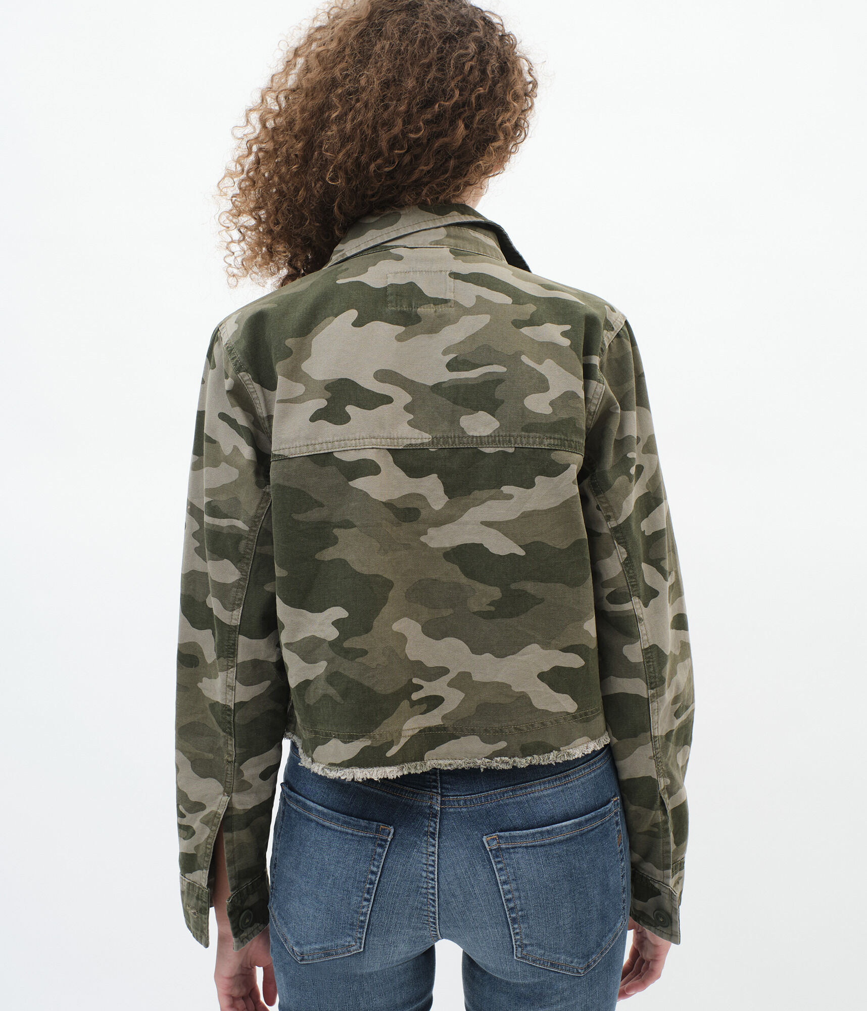 Camo Cargo Utility Jacket