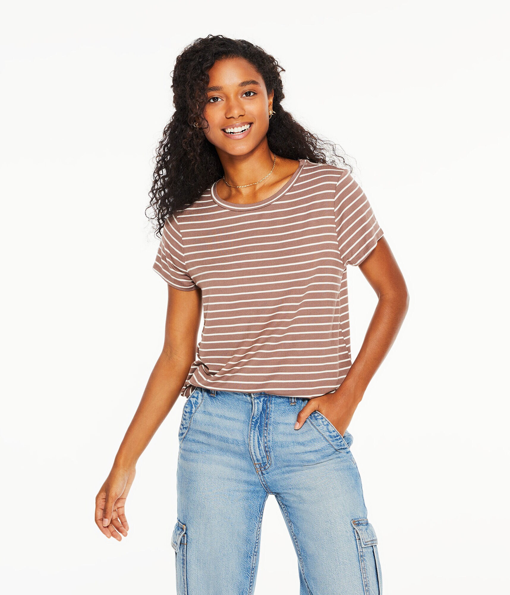 Seriously Soft Striped Crew Tee