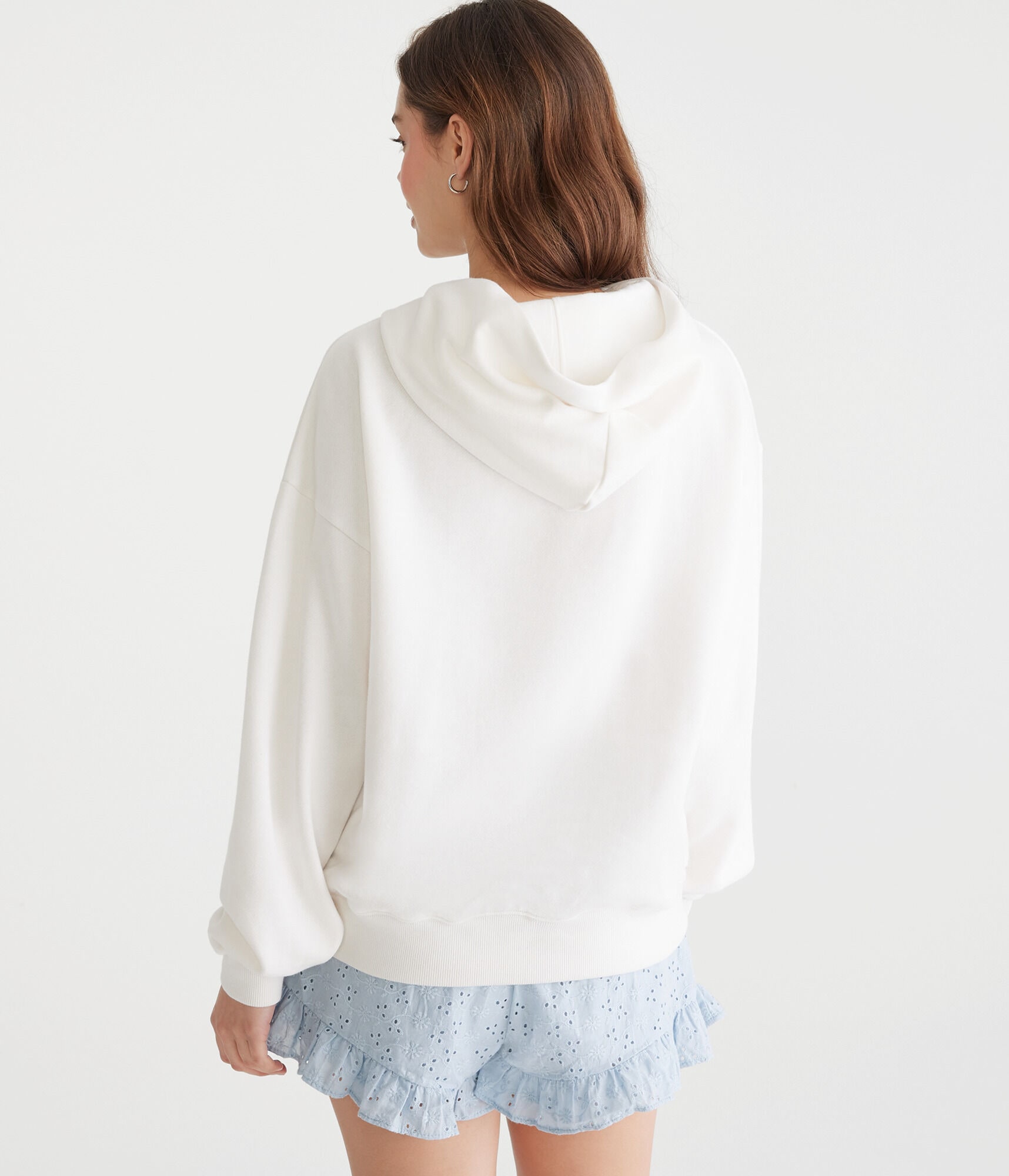 Plaid Paris Oversized Pullover Hoodie