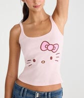 Hello Kitty | Aero Kitty Face Cropped Tank