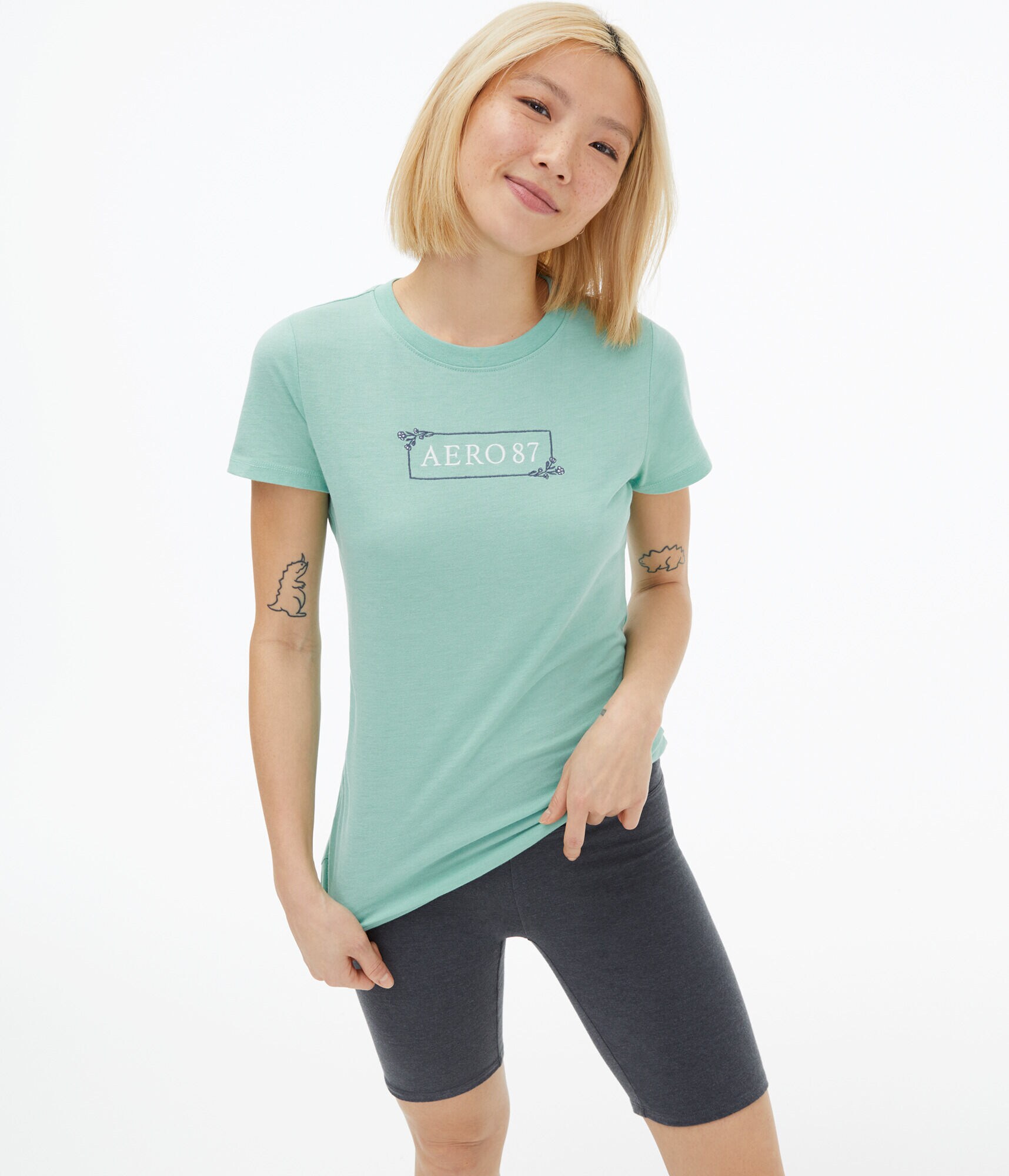 Aero 87 Box Logo Graphic Tee