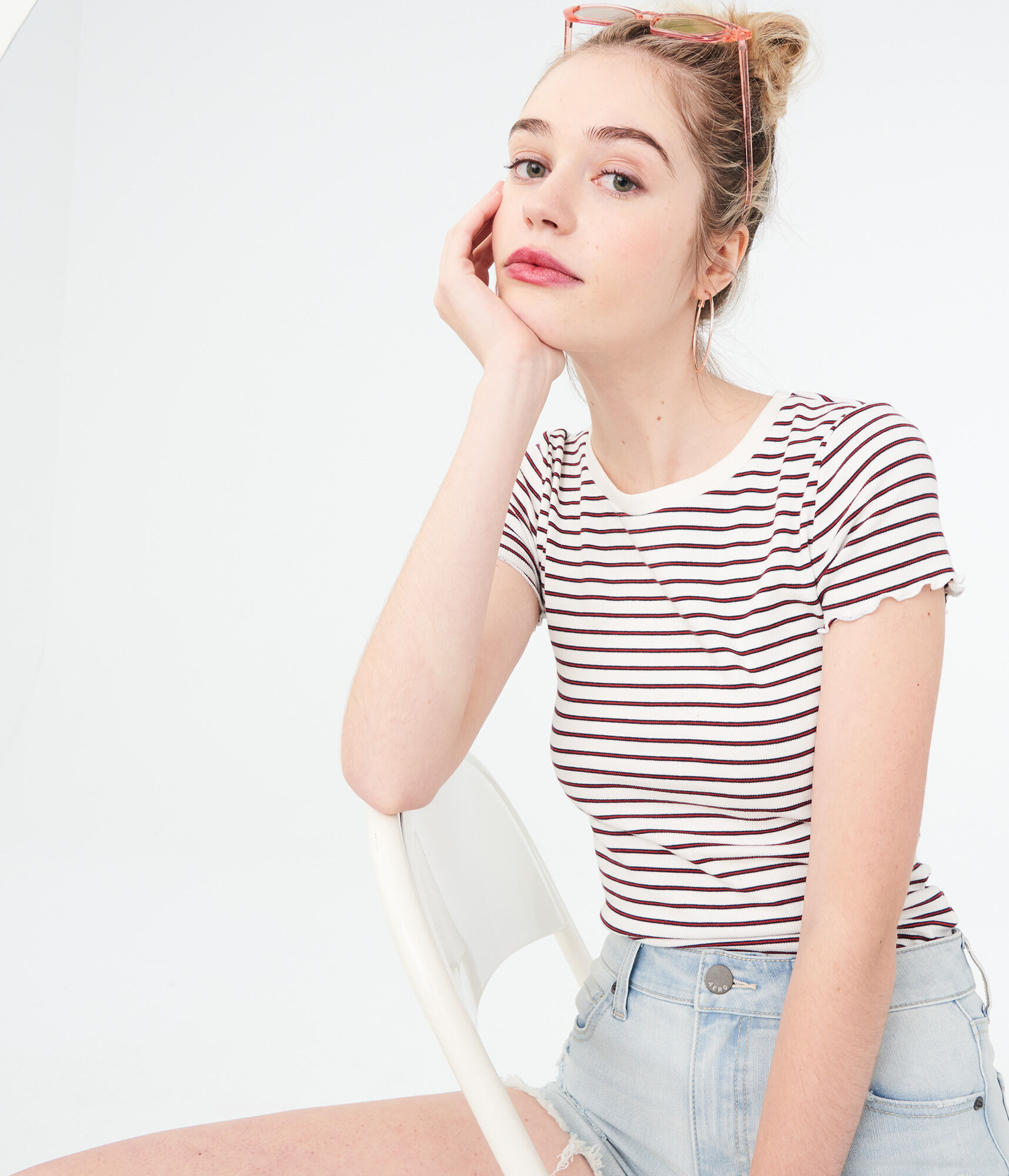 売れ筋商品|||アゴルド Tシャツ レディース トップス ADINE SHRUNKEN TEE - Basic T-shirt - chrcoal heather Adine Shrunken Tee – II Brunettes