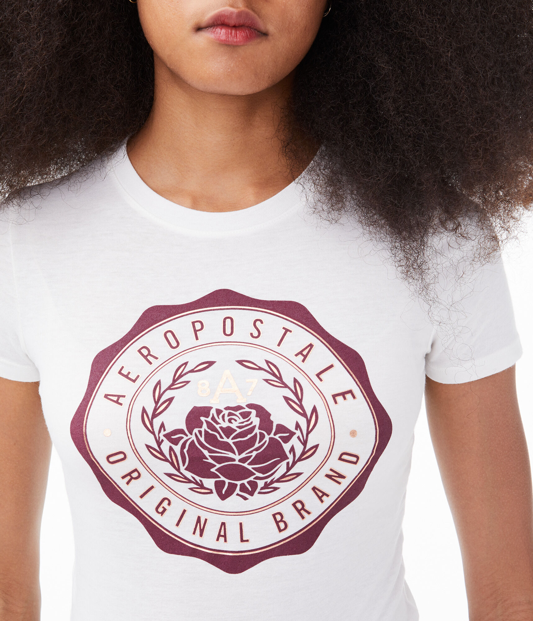 Rose Logo Crest Graphic Tee