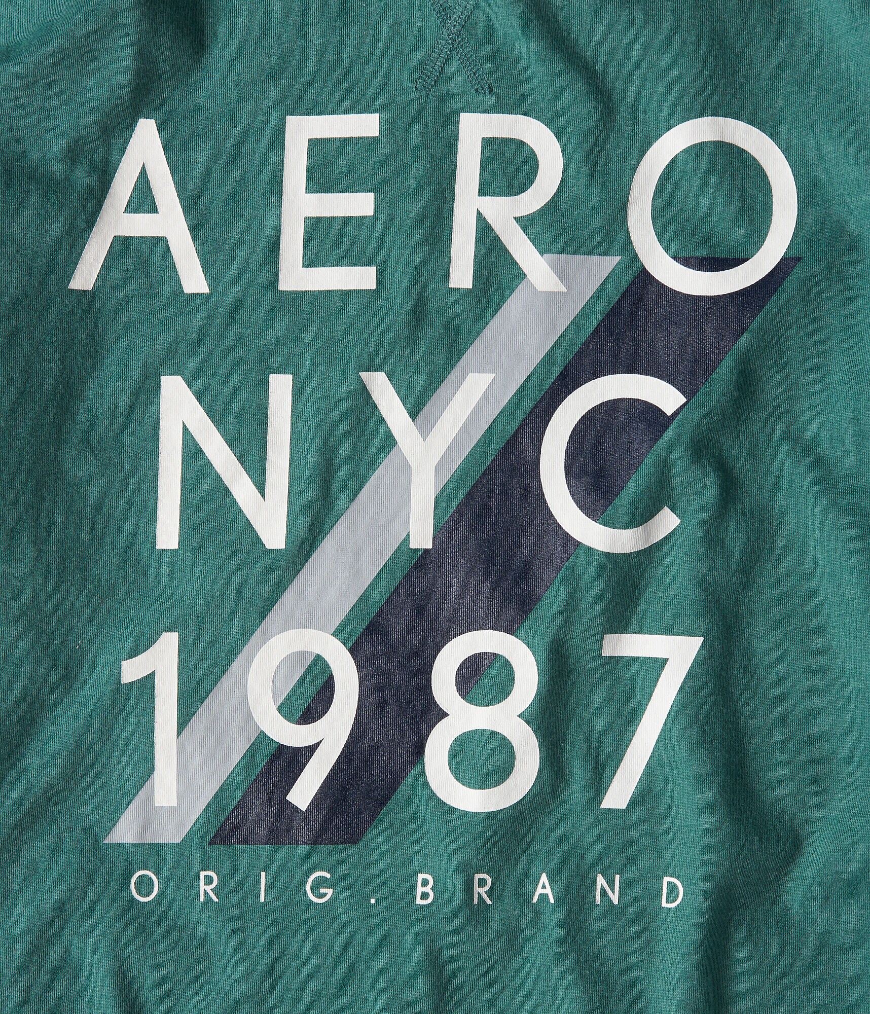 Long Sleeve Aero NYC 1887 Logo Graphic Tee