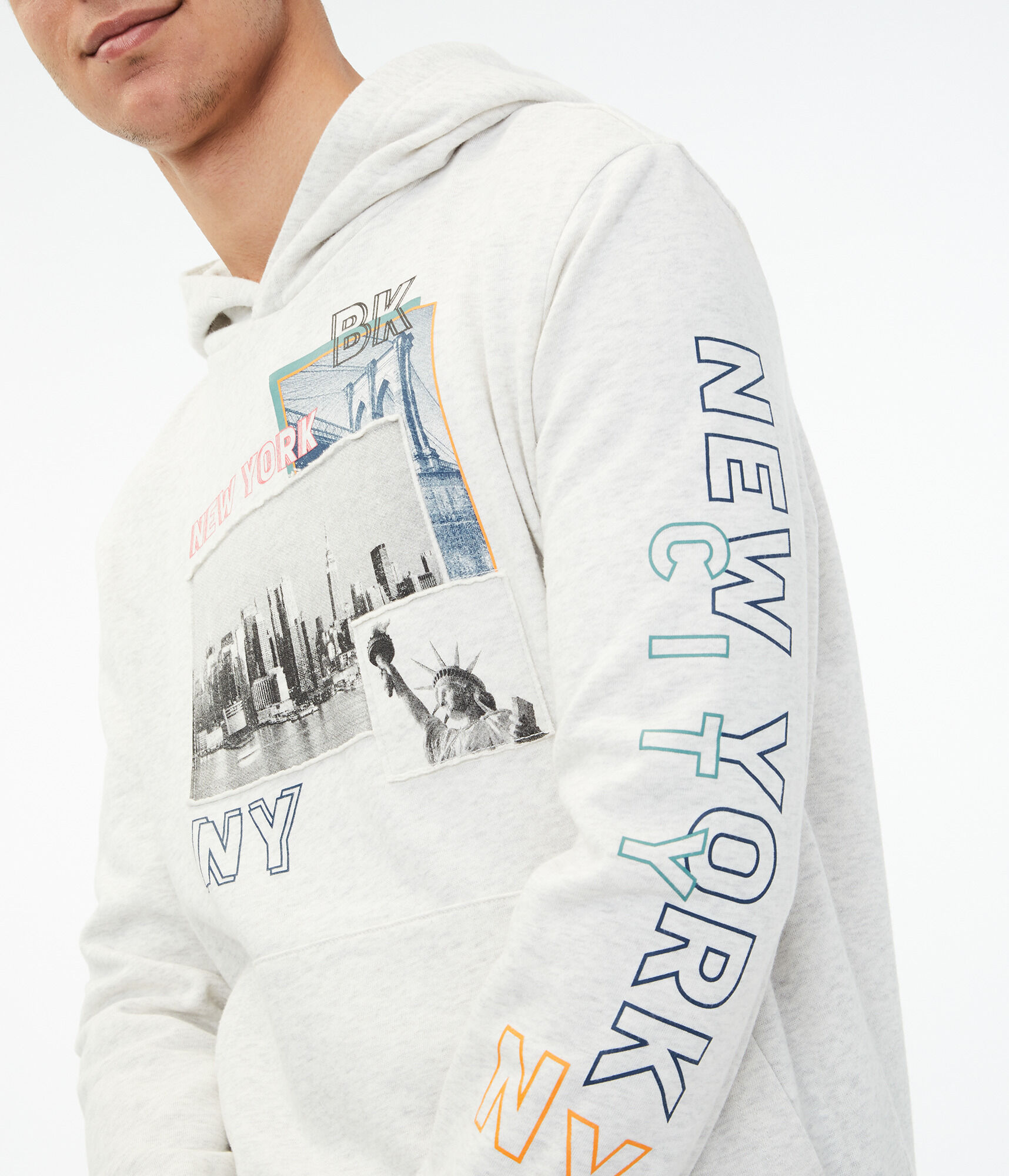 New York City Patch Pullover Hoodie