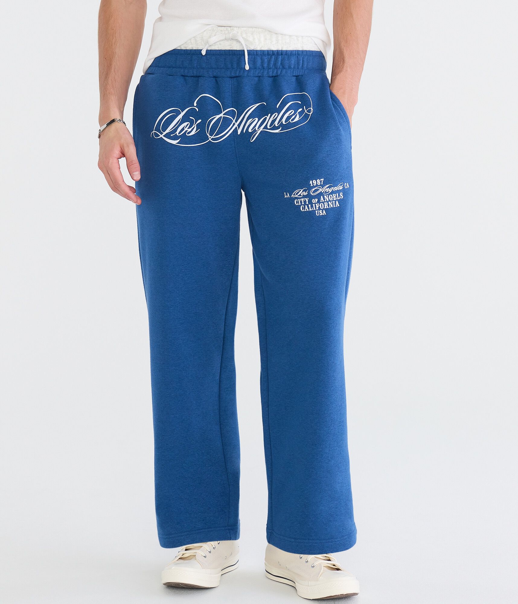 Cloud Soft Los Angeles Layered Waistband Baggy Sweatpants