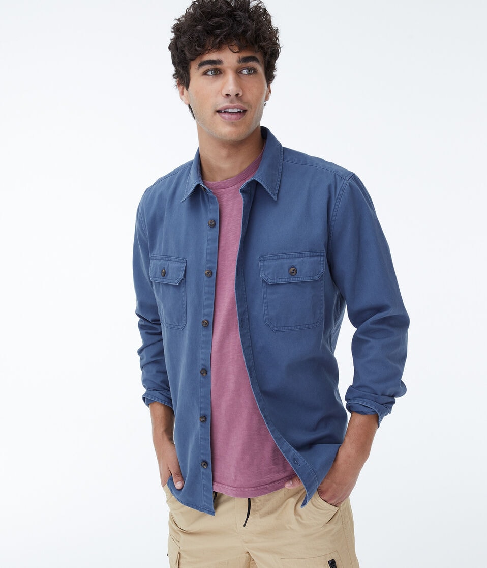 Long Sleeve Workwear Button-Down Shirt