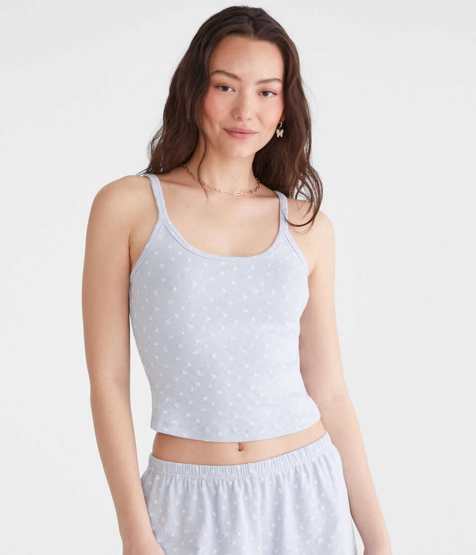 Cropped Graphic Sleep Tank