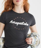 Aeropostale Script Appliqué Graphic Tee