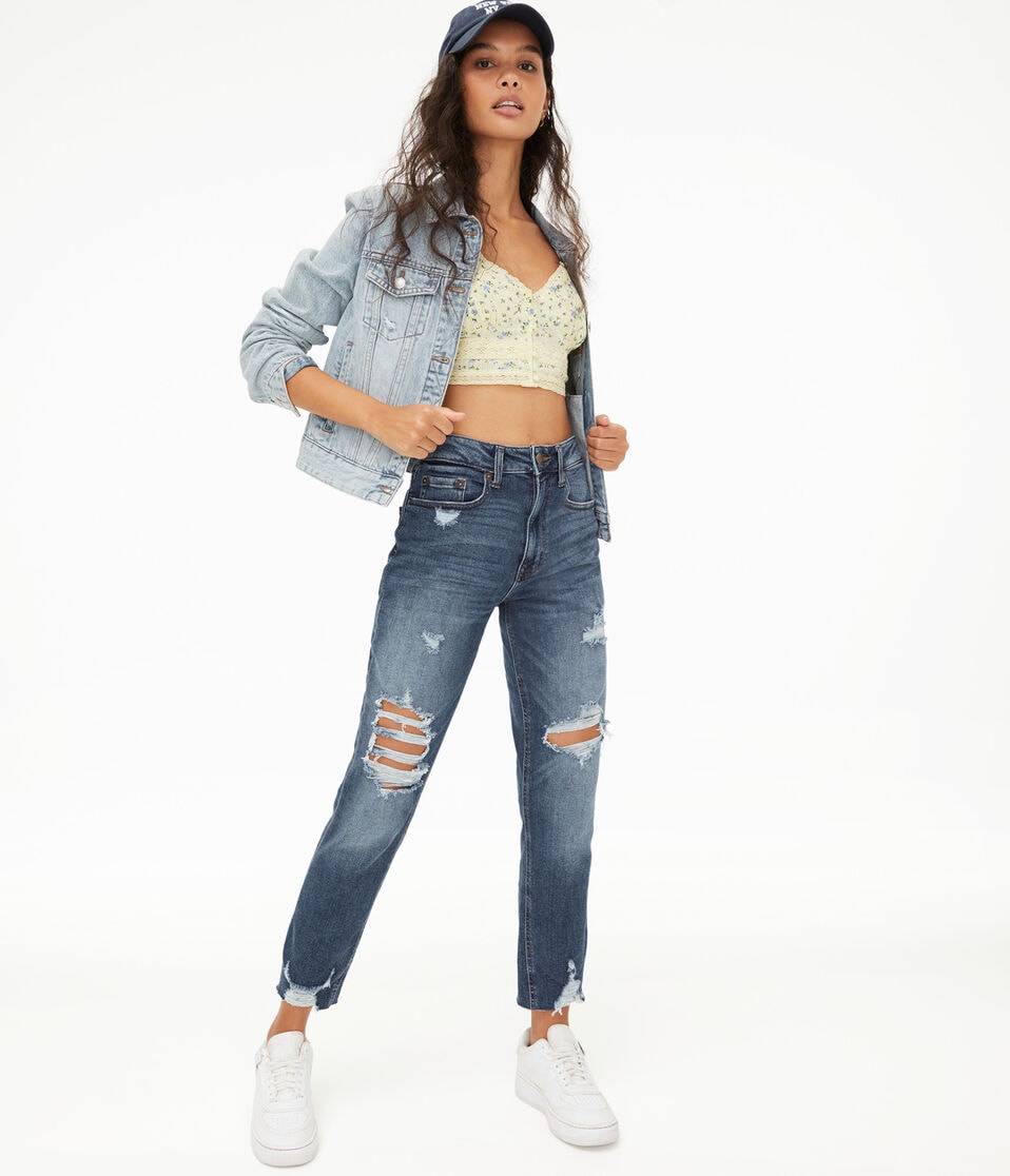 High-Rise Curvy Stretch Mom Jean