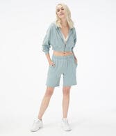 Baggy High-Rise Fold-Over Fleece Shorts