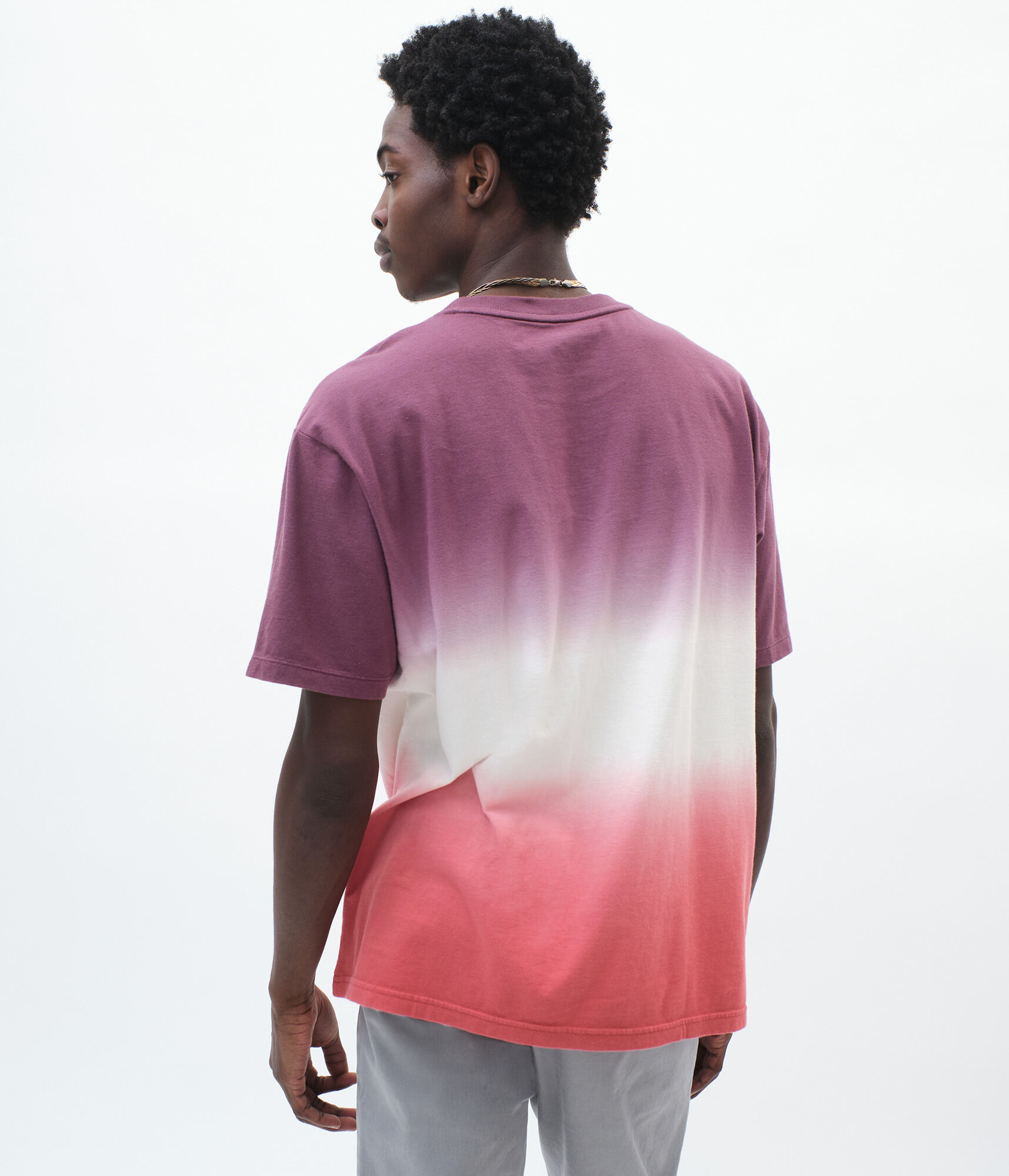 Dip-Dye Loose-Fit Crew Tee