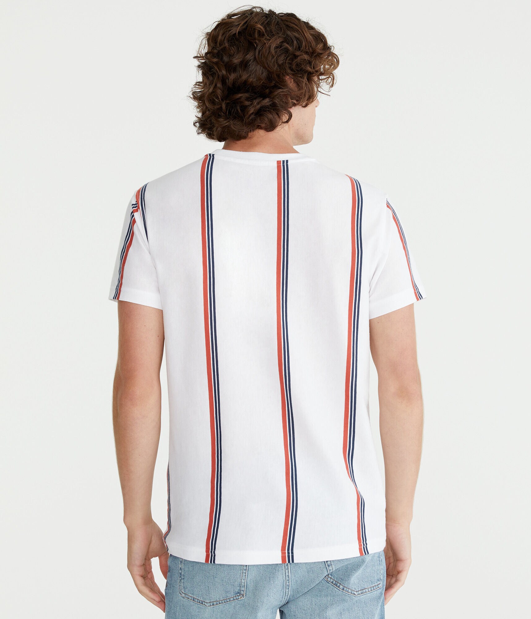 Aero Vertical Stripe Graphic Tee