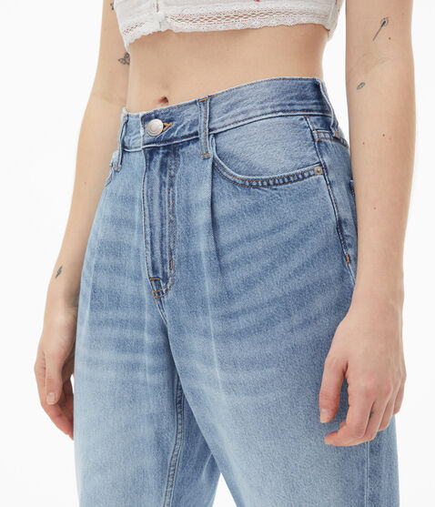 High-Rise Pleated Mom Jean High-Rise Pleated Mom Jean