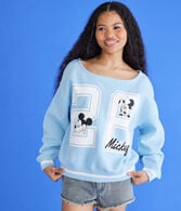 Mickey & Friends | Aero Mickey Mouse 28 Off-The-Shoulder Fleece Top