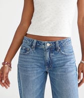 Low-Rise Baggy Flare Jean