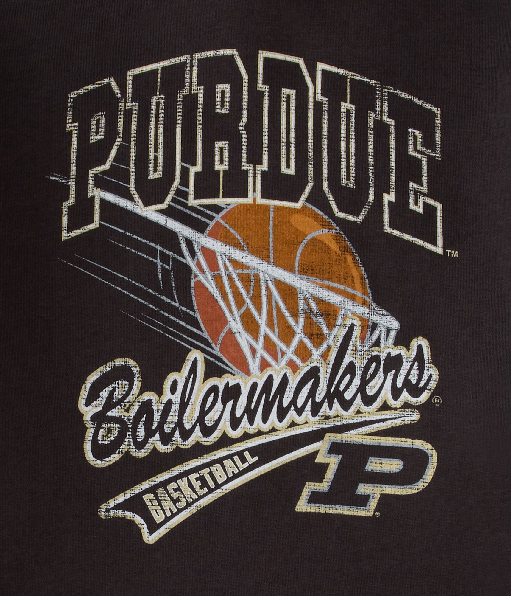 Purdue Boilermakers Basketball Pullover Hoodie
