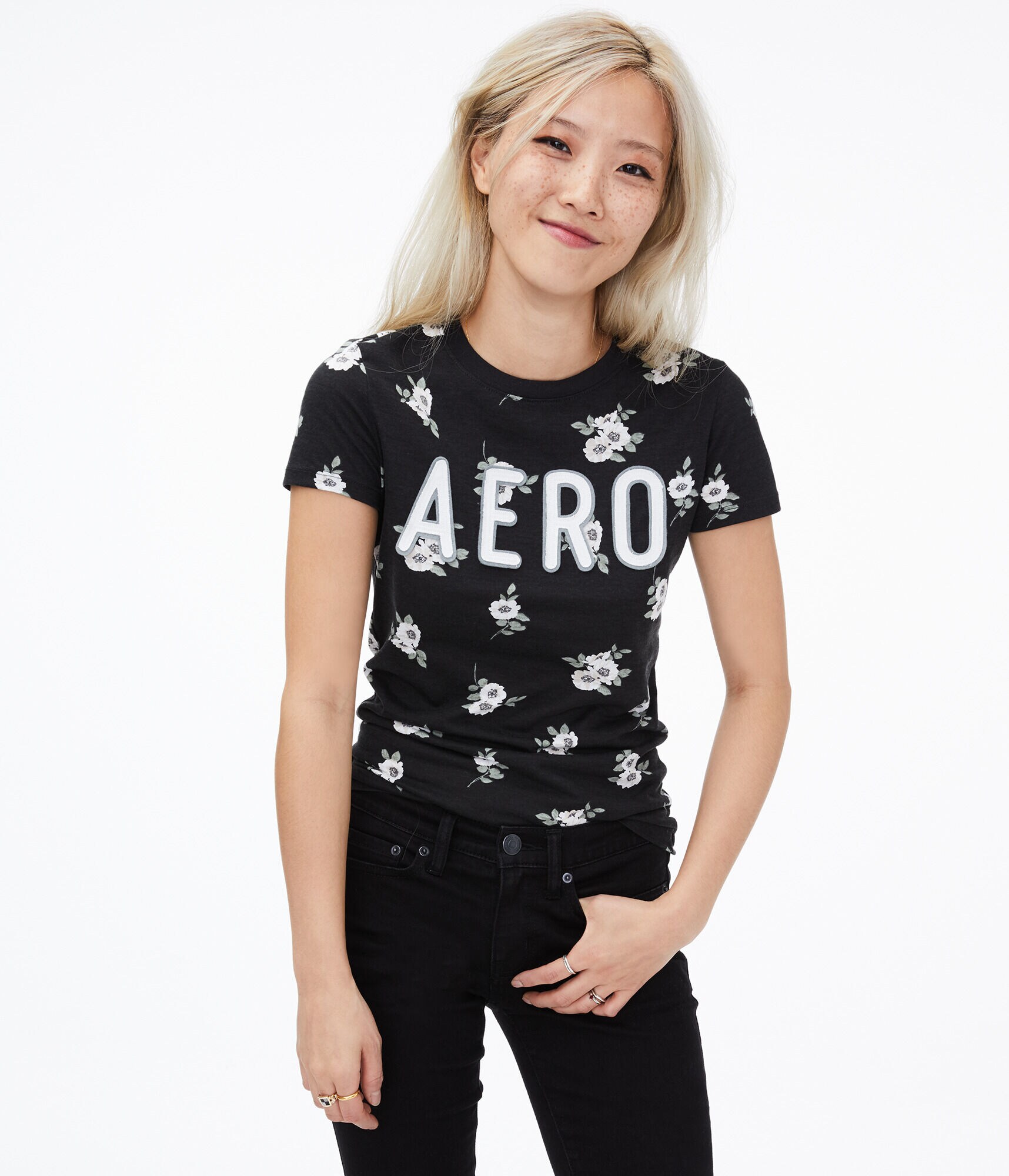 Aero Floral Graphic Tee