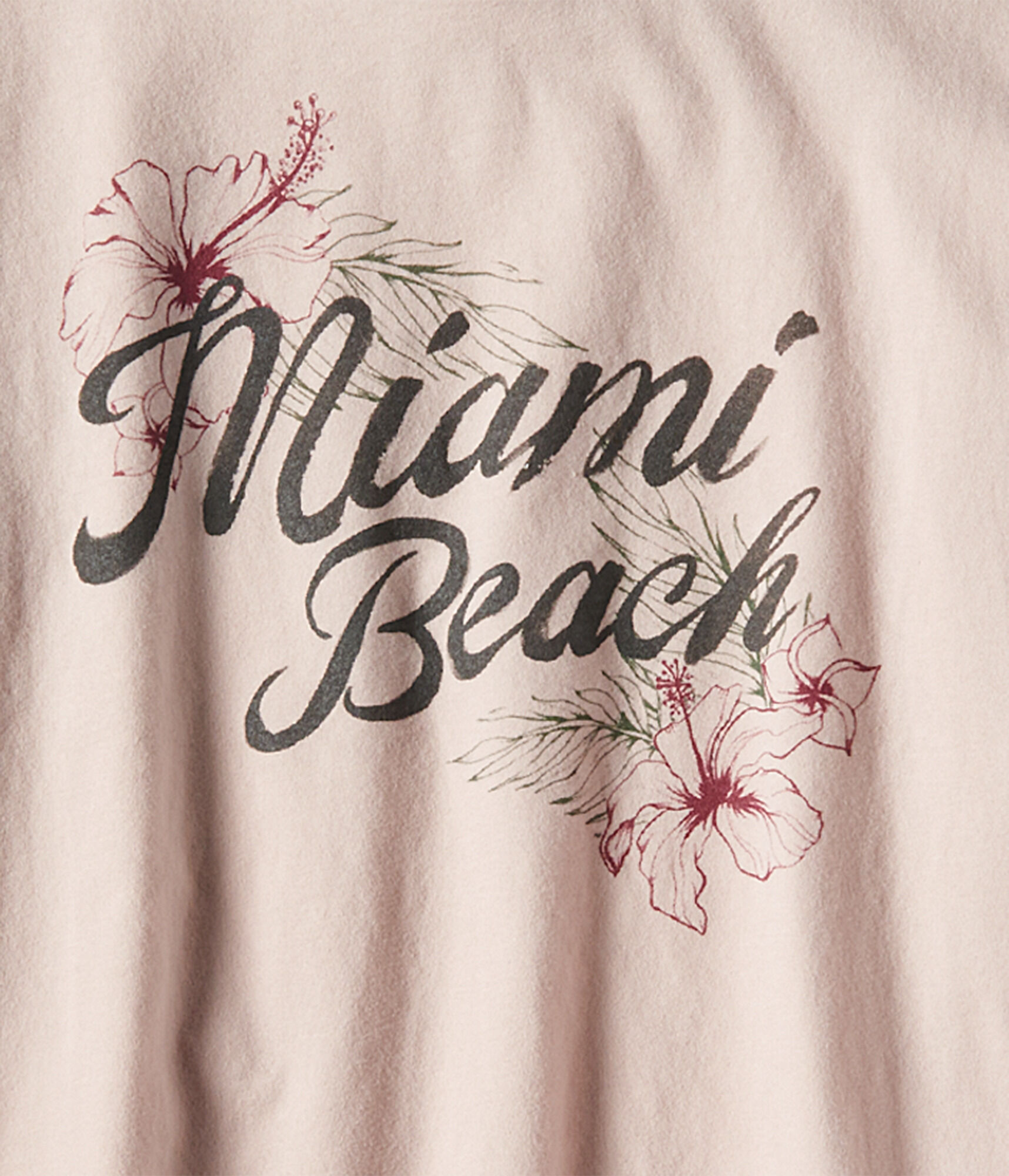 Long Sleeve Miami Beach Graphic Tee***