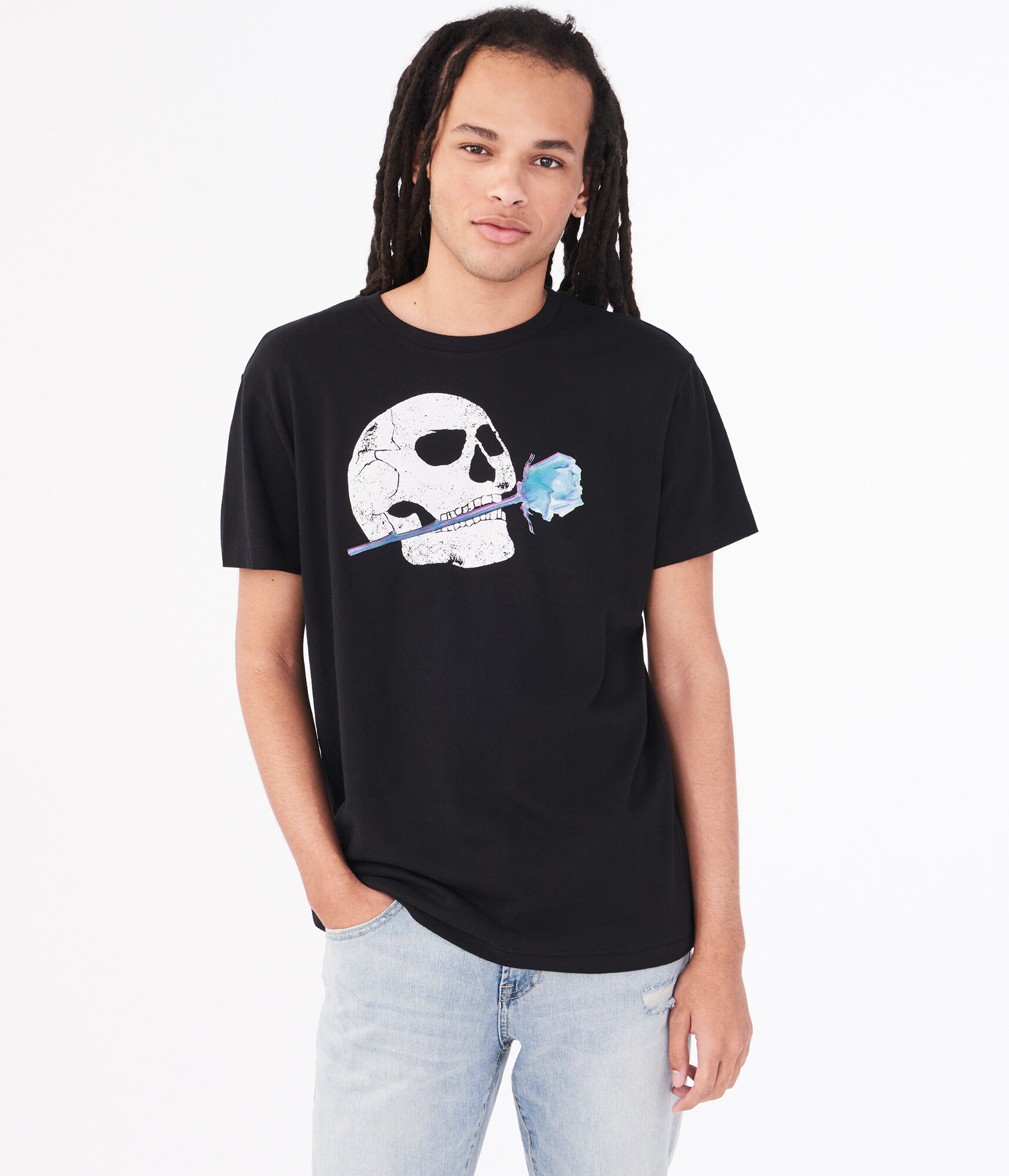 Skull Rose Graphic Tee