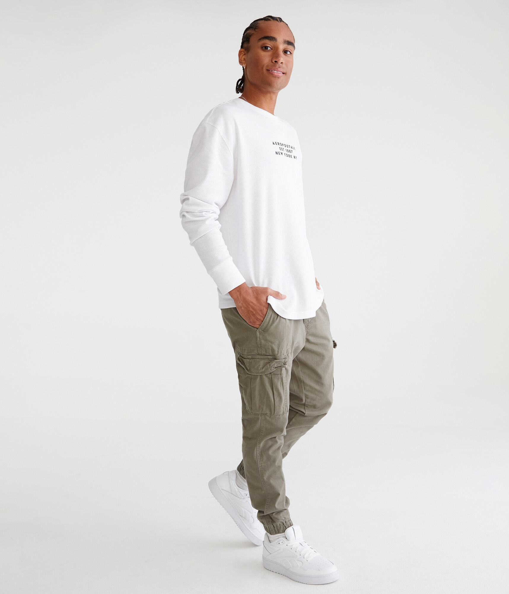 Twill Cargo Joggers