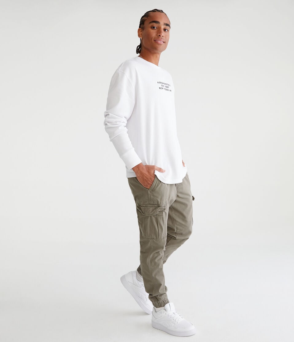 Twill Cargo Joggers