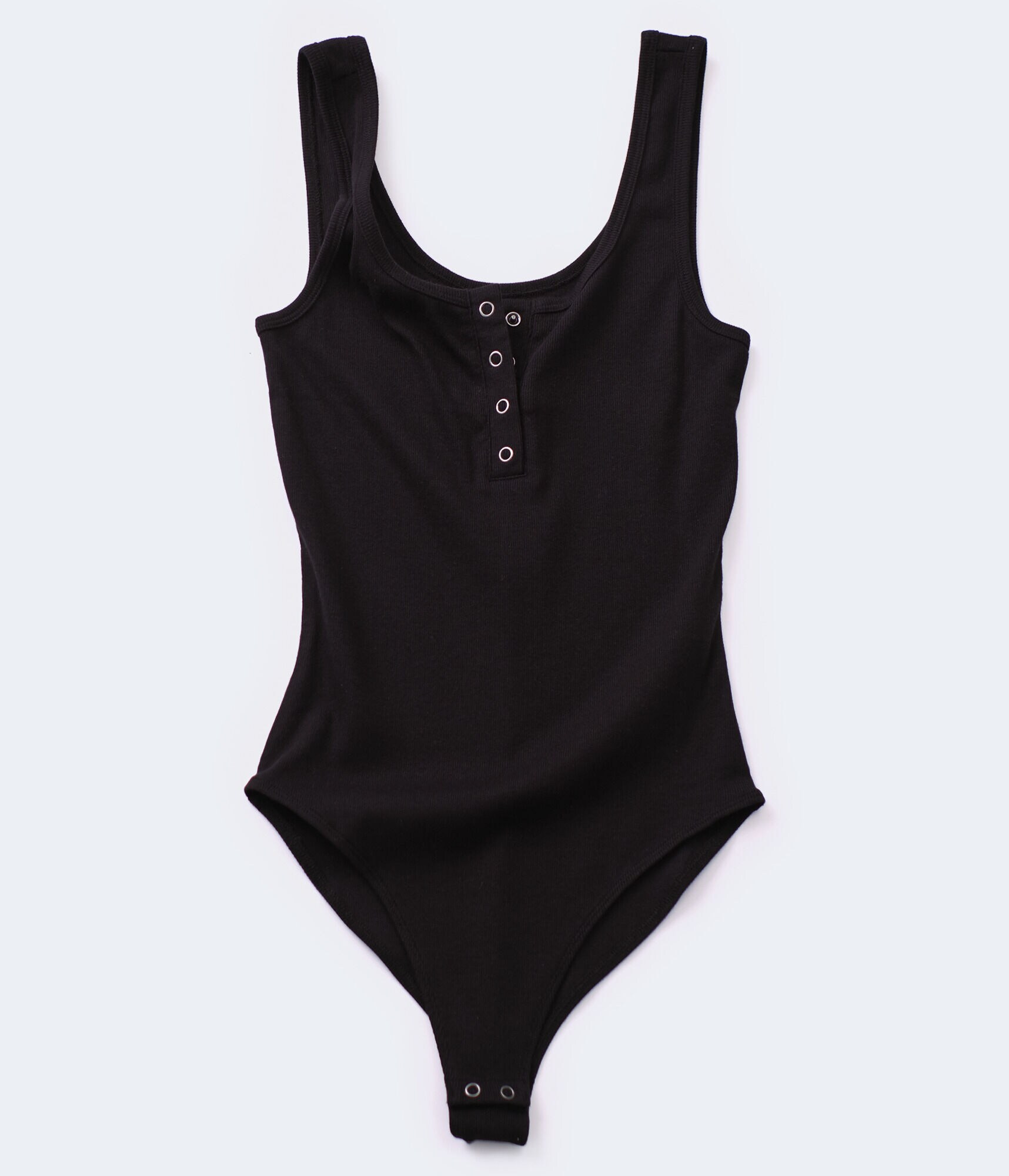 Sleeveless Henley Bodysuit