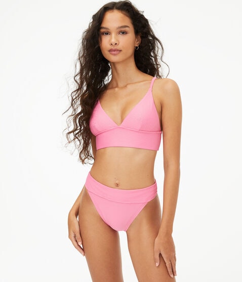 Ribbed Longline Bikini Top Ribbed Longline Bikini Top